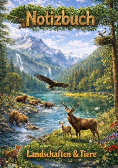 Notizbuch, Landschaften und Tiere