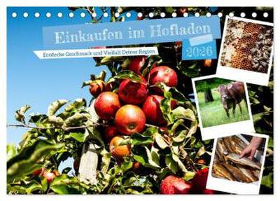 Einkaufen im Hofladen (Tischkalender 2026 DIN A5 quer), CALVENDO Monatskalender