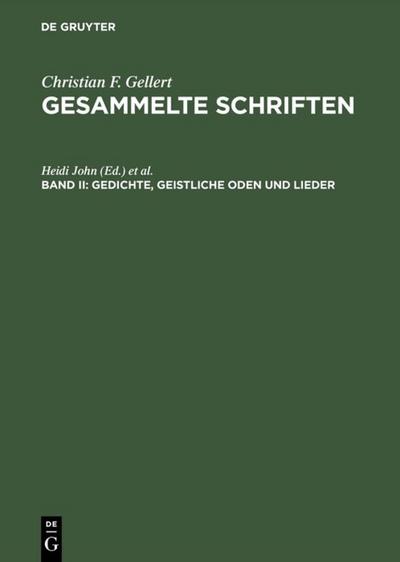 Gedichte, Geistliche Oden und Lieder