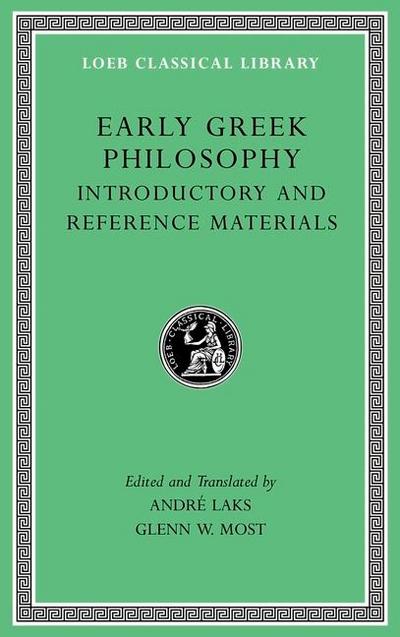 Early Greek Philosophy, Volume I