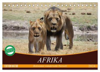 Afrika. Botswanas wundervolle Tierwelt (Tischkalender 2024 DIN A5 quer), CALVENDO Monatskalender
