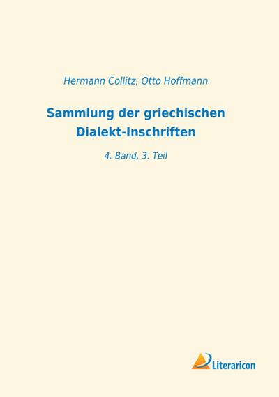Sammlung der griechischen Dialekt-Inschriften