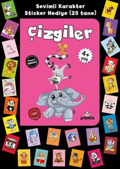 Stickerli 4 Yas Cizgiler