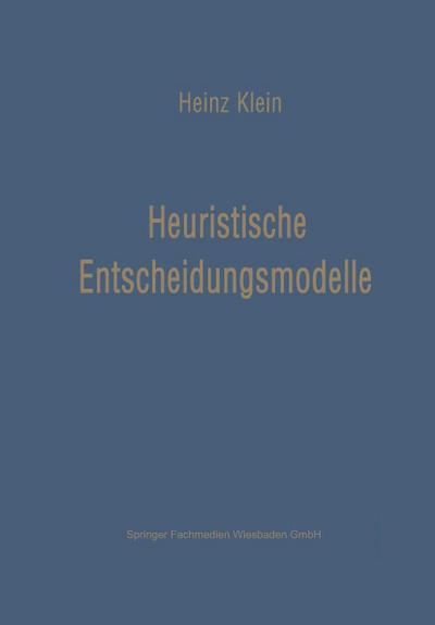 Heuristische Entscheidungsmodelle