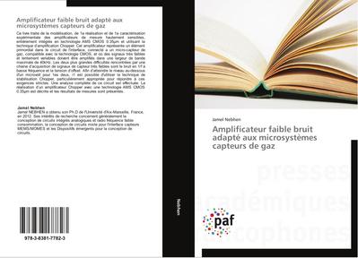 Amplificateur faible bruit adapté aux microsystèmes capteurs de gaz