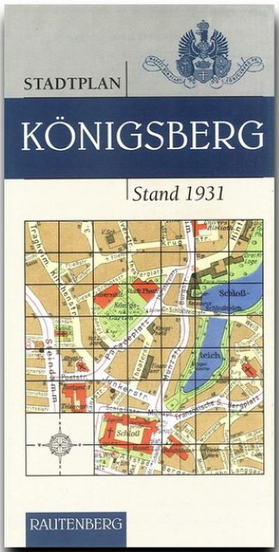 Stadtplan Königsberg, Stand 1931