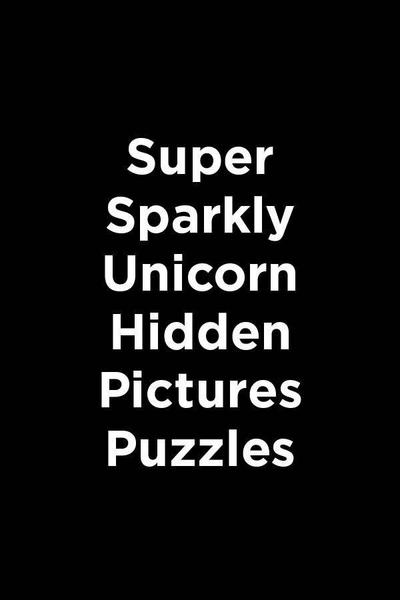 Super Sticker Unicorn Hidden Pictures