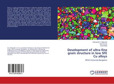 Development of ultra-fine grain structure in low SFE Cu alloys