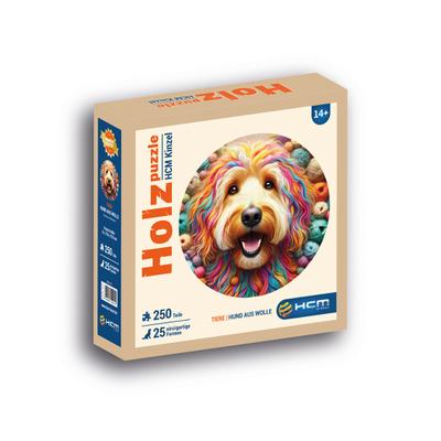 Holzpuzzle - Hund aus Wolle 250 Teile