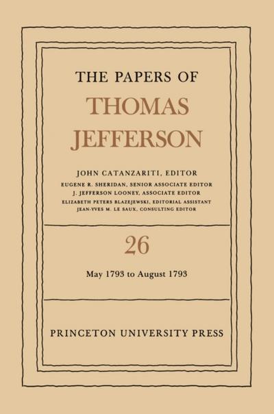The Papers of Thomas Jefferson, Volume 26
