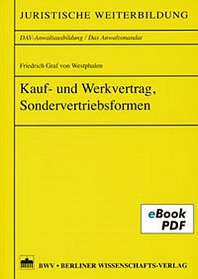 Kauf- und Werkvertrag, Sondervertriebsformen