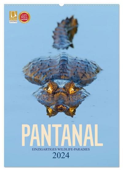 Pantanal ¿ Einzigartiges Wildlife-Paradies (Wandkalender 2024 DIN A2 hoch), CALVENDO Monatskalender