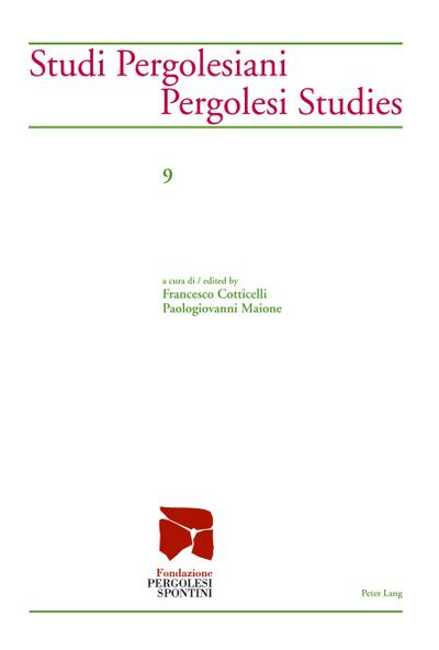 Studi Pergolesiani / Pergolesi Studies