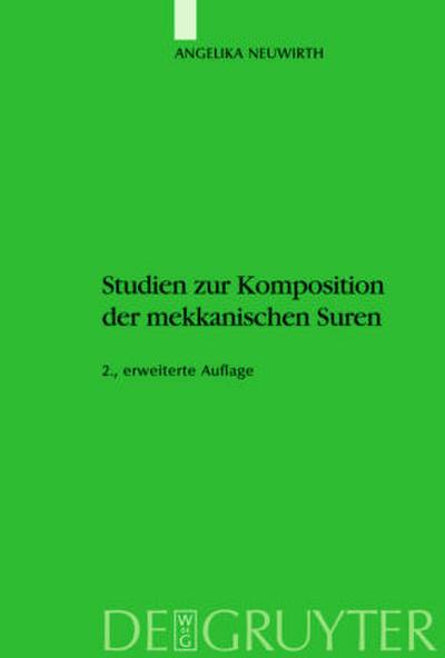 Studien zur Komposition der mekkanischen Suren