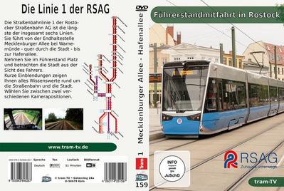 Führerstandmitfahrt in Rostock/Linie 1/DVD
