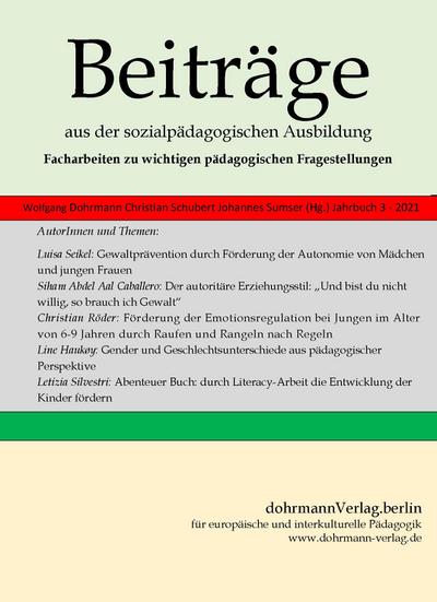 Beiträge aus der sozialpädagogischen Ausbildung