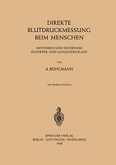 Direkte Blutdruckmessung Beim Menschen