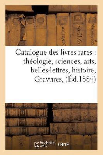 Catalogue des livres rares