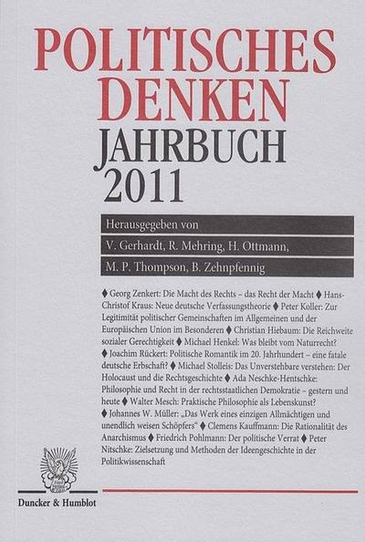 Politisches Denken. Jahrbuch 2011.