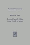 Personal Speech-Ethics in the Epistle of James