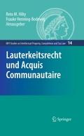Lauterkeitsrecht und Acquis Communautaire