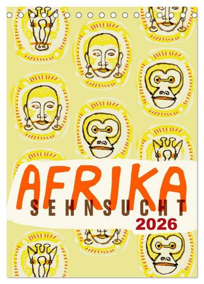 Afrika-Sehnsucht 2026 (Tischkalender 2026 DIN A5 hoch), CALVENDO Monatskalender