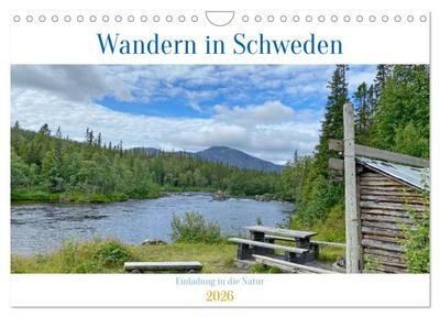 Wandern in Schweden - Einladung in die Natur (Wandkalender 2026 DIN A4 quer), CALVENDO Monatskalender