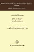 Beitrag zur quantitativen Phasenanalyse von Mischgipsen des Systems CaSO4 H2O