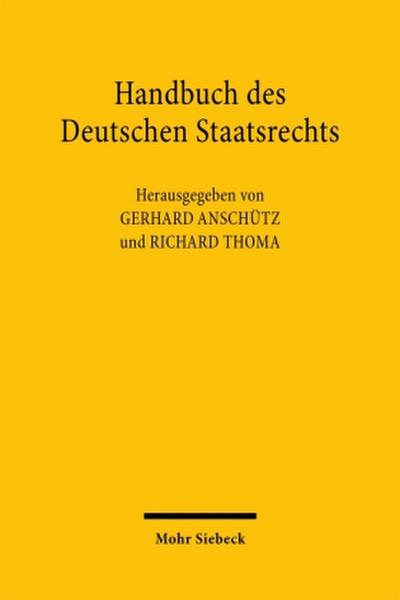 Handbuch des Deutschen Staatsrechts