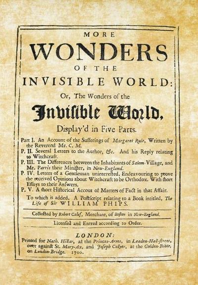 More Wonders of the Invisible World