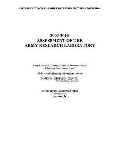 2009-2010 Assessment of the Army Research Laboratory