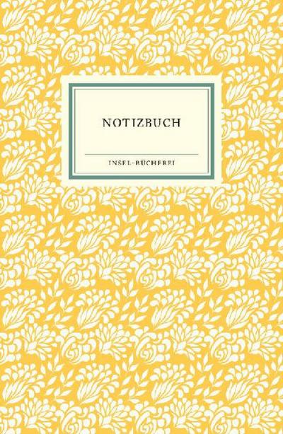 Notizbuch Insel-Bücherei »Blumendekor sonnengelb«