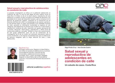 Salud sexual y reproductiva de adolescentes en condición de calle