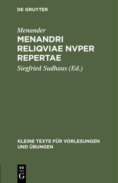 Menandri reliqviae nvper repertae