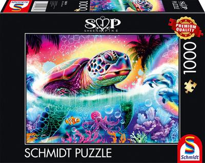 Puzzle - Neon Schildkröte (1000 Teile)