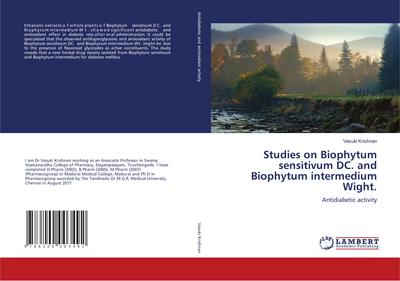 Studies on Biophytum sensitivum DC. and Biophytum intermedium Wight.