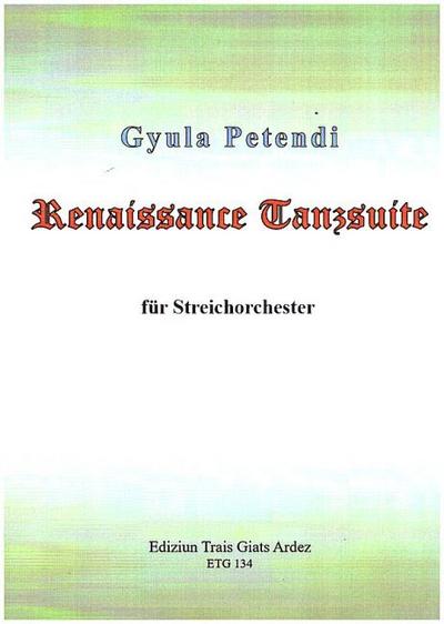 Renaissance Tanzsuitefür Streichorchester
