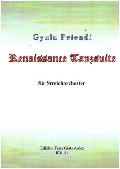 Renaissance Tanzsuitefür Streichorchester