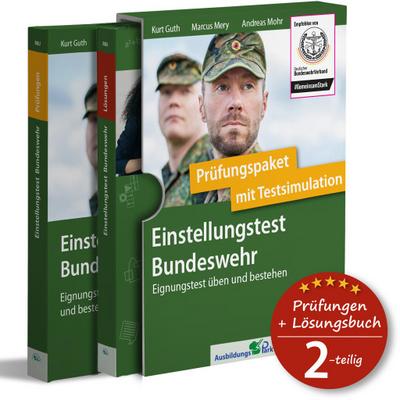 Einstellungstest Bundeswehr: Prüfungspaket mit Testsimulation