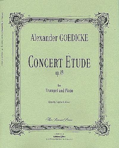 Concert Etude op.49for trumpet and chamber orchestra