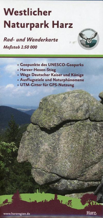 Westlicher Naturpark Harz 1:50 000