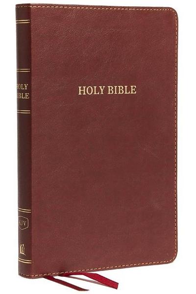 KJV, Thinline Bible, Standard Print, Imitation Leather, Burgundy, Indexed, Red Letter Edition