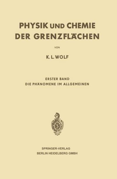 Physik und Chemie der Grenzflächen