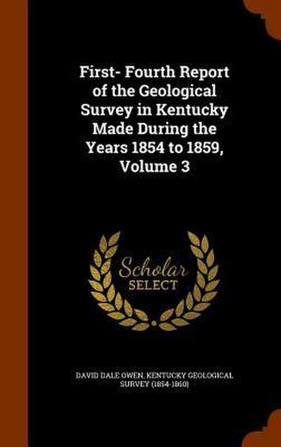 First- Fourth Report of the Geological Survey in Kentucky Made During the Years 1854 to 1859, Volume 3