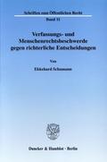 Verfassungs- und Menschenrechtsbeschwerde gegen richterliche Entscheidungen.