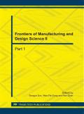 Frontiers of Manufacturing and Design Science II
