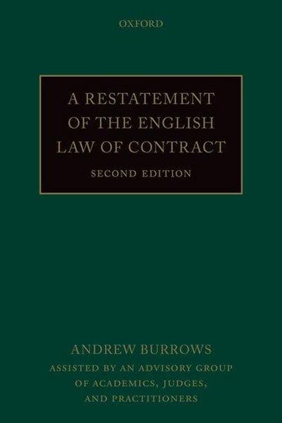A Restatement of the English Law of Contract