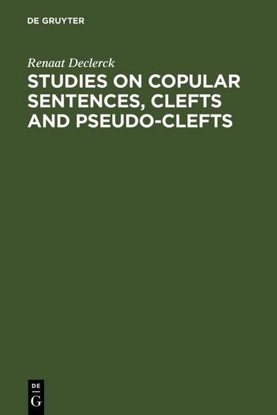 Studies on Copular Sentences, Clefts and Pseudo-Clefts