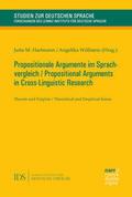 Propositionale Argumente im Sprachvergleich / Propositional Arguments in Cross-Linguistic Research