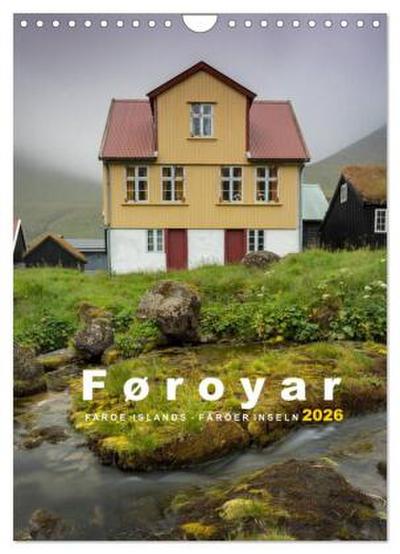 Føroyar - Faroe Islands - Färöer Inseln (Wandkalender 2026 DIN A4 hoch), CALVENDO Monatskalender
